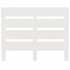 vidaXL T&ecirc;te de lit Blanc 90x3x80 cm Bois massif de pin