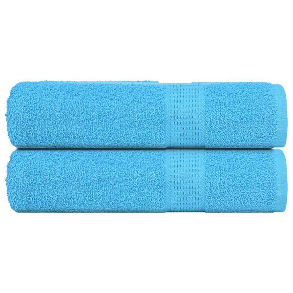 vidaXL Serviettes de bain FROGN 2pcs turquoise 100x150cm 360 g/m&sup2;