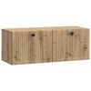 vidaXL Meuble TV mural 78,5 x 31 x 30 cm Ch&ecirc;ne artisanal