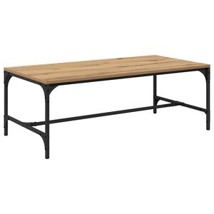 vidaXL Table basse Ch&ecirc;ne artisanal 100 x 50 x 35 cm Bois d'ing&eacute;nierie