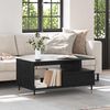 vidaXL Table basse Ch&ecirc;ne noir 90 x 49 x 45 cm Bois d'ing&eacute;nierie