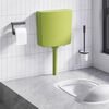 vidaXL Réservoir de toilette avec entrée d'eau inférieure 3/6 L Olive