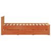 vidaXL Cadre de lit sans matelas avec t&ecirc;te de lit 90x200 cm bois pin