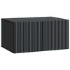 vidaXL Meuble TV mural 59,5 x 41 x 30 cm Noir Bois d'ing&eacute;nierie