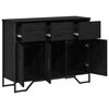 vidaXL Buffet avec tiroir Ch&ecirc;ne noir 97 x 32,5 x 74,5 cm