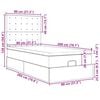 VidaXL Cadre de lit ottoman avec matelas blanc 80x200 cm similicuir