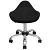 vidaXL Tabouret de Spa de Salon Noir 50 x 50 x (58,5-74,5) cm