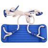 vidaXL Si&egrave;ges de balan&ccedil;oire avec cordes 2 pcs bleu 37x15 cm PE