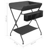 vidaXL Table &agrave; langer Anthracite Fer