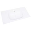 vidaXL Lavabo encastr&eacute; 605x460x105 mm SMC Blanc