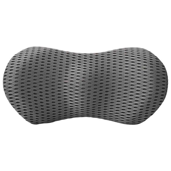 vidaXL Coussin dorsal Gris Mousse &agrave; m&eacute;moire de forme 47,5 x 23 x 12 cm