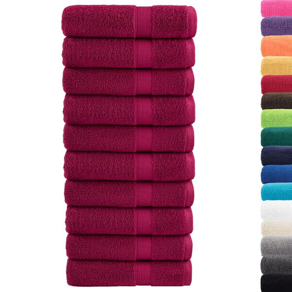 vidaXL Serviettes de douche de qualit&eacute; sup&eacute;rieure SOLUND 10 pcs