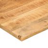 vidaXL Dessus de bureau avec courbe 110x50x2,5 cm manguier massif brut