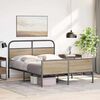vidaXL Cadre de lit sans matelas 120x200 cm ch&ecirc;ne sonoma