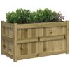 vidaXL Jardinière d'extérieur 90x50x50 cm bois de pin imprégné
