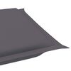 vidaXL Chaises longues lot de 2 avec table et coussins Acacia solide