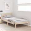 vidaXL Cadre de lit avec t&ecirc;te de lit Naturel 90 x 200 cm Pin massif