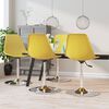 vidaXL Chaises &agrave; manger pivotantes lot de 4 jaune PP