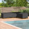 vidaXL Housse pour meubles Noir 330 x 255 x 80 cm Tissu Oxford 210D