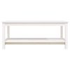 vidaXL Table basse Blanc 110x55x45 cm Bois massif de pin