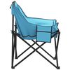 vidaXL Chaise de camping avec poche pliable lot de 2 bleu vif