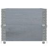 vidaXL Colliers de palette 2 pcs gris 100x50 cm bois de pin solide
