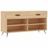 vidaXL Banc &agrave; chaussures ch&ecirc;ne sonoma 102x35x55 cm bois d'ing&eacute;nierie