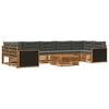 vidaXL Ensemble de canap&eacute;s d'ext&eacute;rieur 8 pcs Naturel et Anthracite