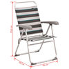 Easy Camp Chaise pliante Spica Gris 58 x 58 x 95,5 cm 420022