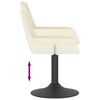 vidaXL Tabouret de bar Cr&egrave;me Velours