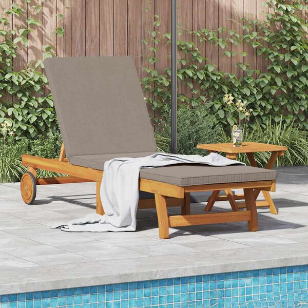 vidaXL Transat 2 pcs Marron 40 x 40 x 40cm Bois d'acacia massif