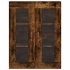 vidaXL Buffet haut Ch&ecirc;ne fum&eacute; 69,5x34x180 cm Bois d'ing&eacute;nierie