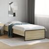 vidaXL Cadre de lit sans matelas ch&ecirc;ne sonoma 75x190 cm