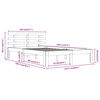 vidaXL Cadre de lit sans matelas 120x190 cm