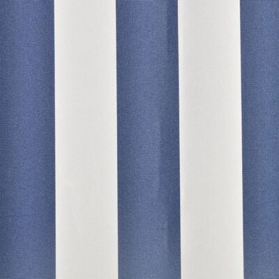 vidaXL Toit d'auvent toile bleu et blanc 3 x 2,5 m (cadre non inclus)