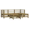 vidaXL Salon de jardin 5 pcs avec coussins bois de pin impr&eacute;gn&eacute;