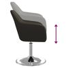 vidaXL Chaise &agrave; manger Gris Similicuir
