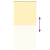 vidaXL Store enrouleur occultant jaune largeur du tissu 90,7 cm
