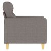 vidaXL Fauteuil Taupe 60 cm Tissu