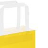 vidaXL Sacs en papier 50 pcs avec poign&eacute;es jaune 32x17x44 cm