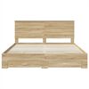 vidaXL Cadre de lit Ch&ecirc;ne Sonoma 180 x 200 cm Bois d'ing&eacute;nierie