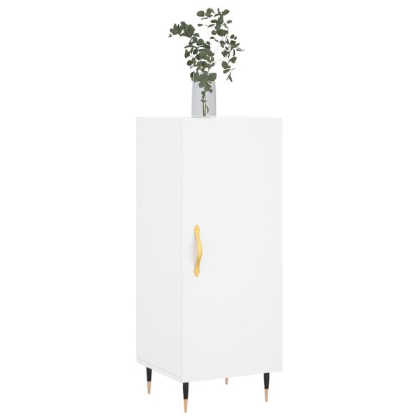 vidaXL Buffet blanc 34,5x34x90 cm bois d'ing&eacute;nierie