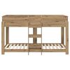 vidaXL Lit Superpos&eacute; pour Enfants Ch&ecirc;ne artisanal 90 x 200 cm
