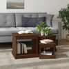 vidaXL Tables basses 3 pcs ch&ecirc;ne marron bois d'ing&eacute;nierie