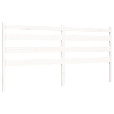 vidaXL Cadre de lit sans matelas blanc bois de pin massif