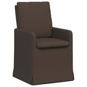 vidaXL Chaises de salle &agrave; manger 2 pcs Gris fonc&eacute; 57 x 67 x 98 cm Lin