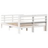 vidaXL Cadre de lit avec t&ecirc;te de lit sans matelas blanc 150x200 cm