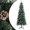vidaXL Sapin de No&euml;l artificiel avec support Vert 240 cm PVC