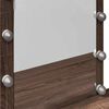 vidaXL Coiffeuse avec LED ch&ecirc;ne marron 100x40x130 cm