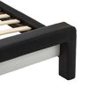 vidaXL Cadre de lit Noir 218 x 132 x 86,5 cm Simili cuir
